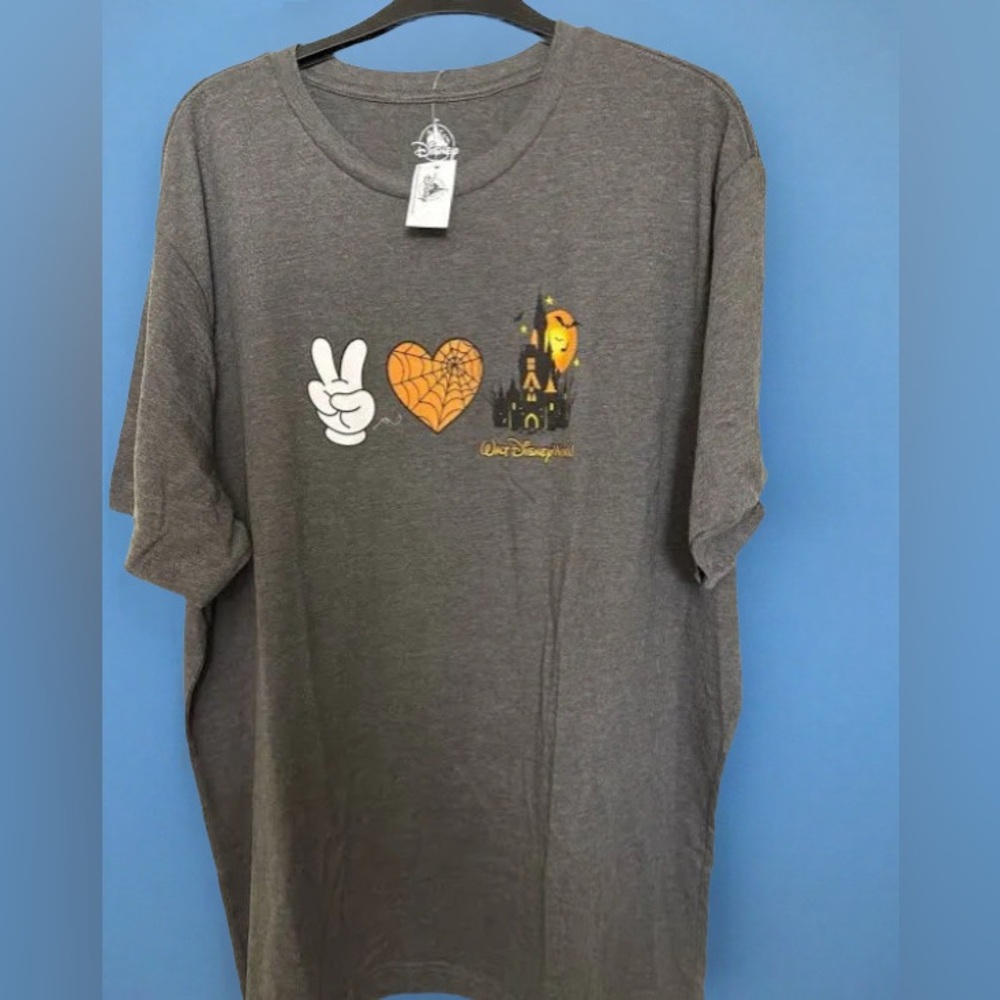 Disney Parks Walt Disney World Peace Love Castle Halloween T-Shirt